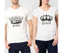 Çiftlere Özel Kral ve Kraliçe T-Shirt