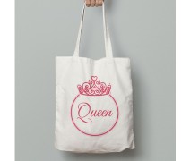 Queen Tasarımlı Bez Çanta
