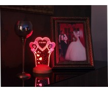 Sevgililere Özel 3D Gece Lambası