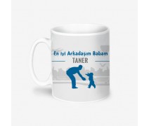 Babalar Gününe Özel En İyi Arkadaşım Babam Kupa Bardak