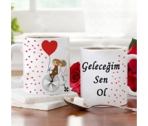 Geleceğim Sen Ol yazılı Kupa Bardak