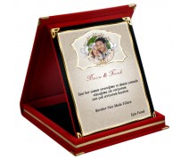 Kişiye Özel Aşk Plaketi - Resimli