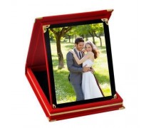 Sevgiliye Özel Fotoğraflı Kadife Kutusunda Plaket